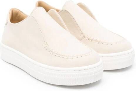 Andrea Montelpare suede slip-on sneakers Neutrals