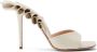 Andrea Wazen Rouches 105mm leather mules Gold - Thumbnail 1