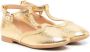 Angel's Face Ashley faux-leather ballerina shoes Gold - Thumbnail 1