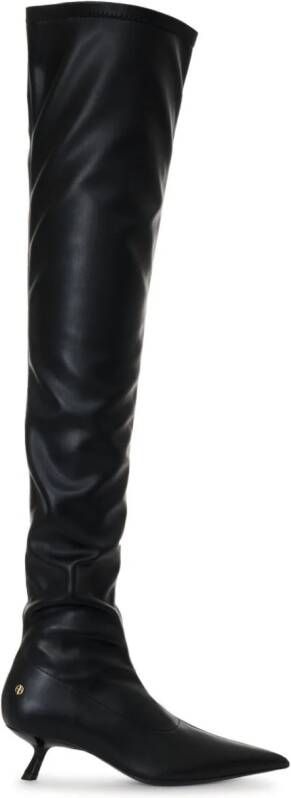 ANINE BING Hilda 50mm sock-style knee boots Black