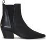 ANINE BING Sky leather ankle boots Black - Thumbnail 1