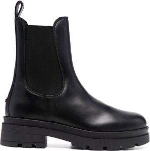 ANINE BING slip-on leather boots Black