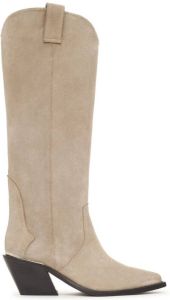 ANINE BING Tania knee-high suede boots Neutrals