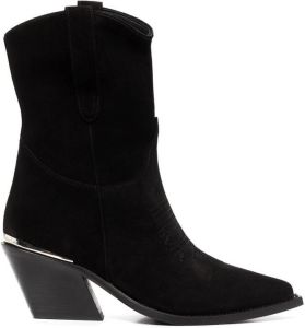 ANINE BING Tania suede boots Black