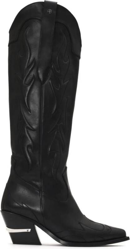 ANINE BING Tania Western boots Black