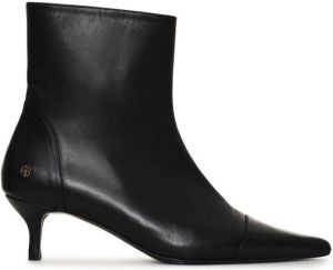 ANINE BING Willa kitten-heel boots Black