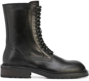 Ann Demeulemeester lace-up ankle boots Black