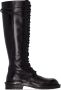 Ann Demeulemeester lace-up knee-high boots Black - Thumbnail 1