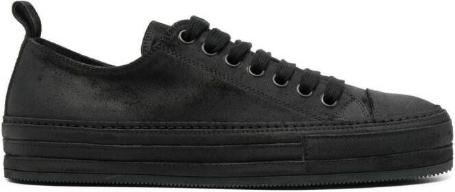 Ann Demeulemeester leather low-top sneakers Black