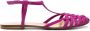 Anna F. 512 caged suede sandals Purple - Thumbnail 1