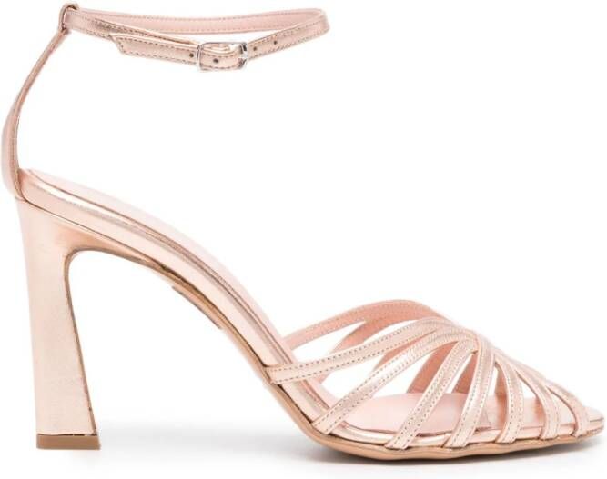 Anna F. 95mm strappy leather sandals Pink