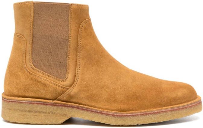 A.P.C. Theodore suede ankle boots Brown
