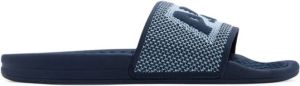 APL: ATHLETIC PROPULSION LABS logo-embossed knitted slides Blue