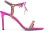 Aquazzura 100mm crystal-embellished sandals Pink - Thumbnail 1