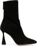 Aquazzura 100mm pointed suede ankle boots Black - Thumbnail 1