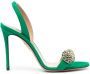 Aquazzura 110mm crystal-ball sandals Green - Thumbnail 1