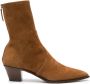Aquazzura 50mm pointed-toe leather boots Brown - Thumbnail 1