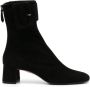 Aquazzura 55mm decorative-buckle detail suede boots Black - Thumbnail 1