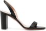 Aquazzura 95mm open-toe leather sandals Black - Thumbnail 1