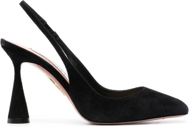 Aquazzura Amore 100mm suede pumps Black