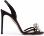 Aquazzura Babe 105 embellished-bow sandals Black - Thumbnail 1