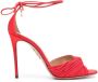 Aquazzura Bellini Beauty 105mm leather sandals Red - Thumbnail 1