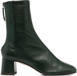 Aquazzura block-heel ankle boots Green