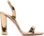 Aquazzura block-heel open toe sandals Gold - Thumbnail 1