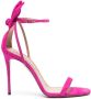 Aquazzura Bow Tie 105mm suede sandals Pink - Thumbnail 1
