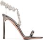 Aquazzura Comet 115mm crystal-embellished sandals Grey - Thumbnail 1