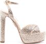 Aquazzura Divine 150mm crystal-embellished sandals Gold - Thumbnail 1