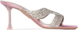 Aquazzura Gatsby Mule 75mm sandals Pink