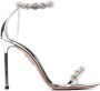 Aquazzura Love Link 105mm metallic sandals Silver - Thumbnail 1
