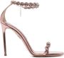 Aquazzura Love Link 115mm crystal-embellished sandals Pink - Thumbnail 1