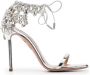Aquazzura Moonwalk 105mm crystal-embellished sandals Silver - Thumbnail 1
