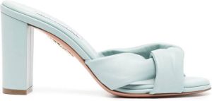 Aquazzura Olie 85mm leather sandals Blue