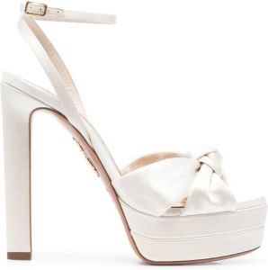 Nicholas Kirkwood Lexi 75mm Knotted High-Heel Sandals - White