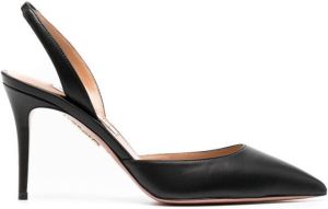 Aquazzura pointed-toe 90mm slingback sandals Black