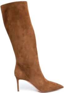 Aquazzura pointed-toe stiletto-heel boots Brown