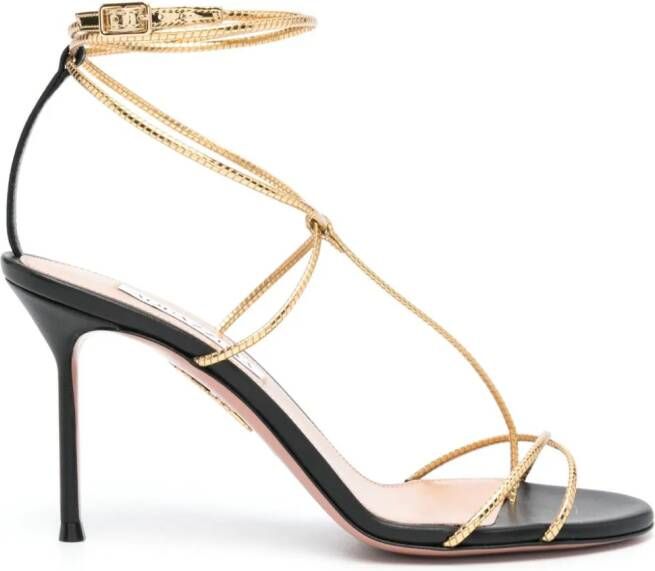 Aquazzura Roman Romance 85mm sandals Gold
