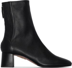 Aquazzura Saint Honore 50mm leather boots Black