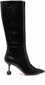 Aquazzura sculpted heel boots Black