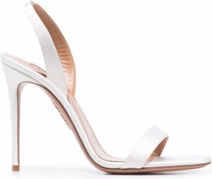 Aquazzura So Nude 105mm sandals White