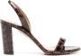 Aquazzura So Nude 85mm leather sandals Brown - Thumbnail 1