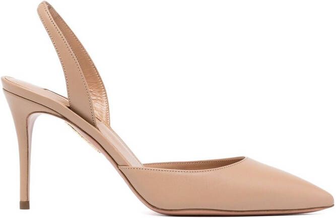 Aquazzura So Nude 85mm pumps Brown