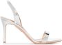 Aquazzura So Nude metallic slingback sandals Silver - Thumbnail 1