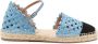 Aquazzura Sunburst crochet-knit espadrilles Blue - Thumbnail 1