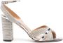 Aquazzura Sundance 85mm crystal-embellished sandals Silver - Thumbnail 1