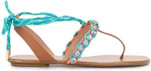 Aquazzura Surf flat sandals Multicolour