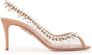 Aquazzura Temptation Crystal 75mm sandals Pink